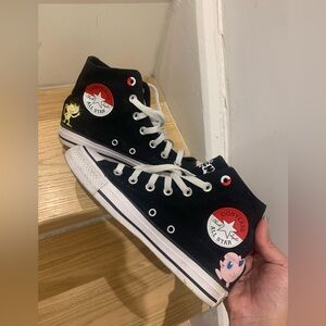 🧡 Converse Pokémon Chuck Taylor Black High-Top Sneakers Women’s Size 7.5 🧡